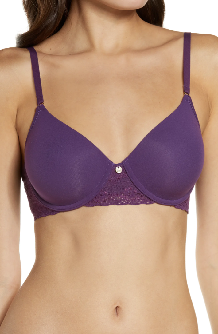 Natori Bliss Perfection Underwire Contour Bra in Radicchio (Photo via Nordstrom)