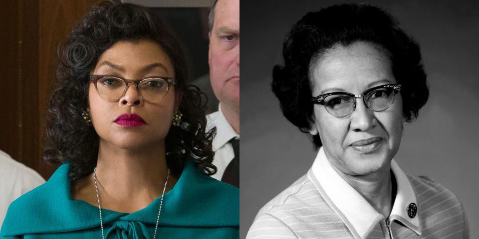 Taraji P. Henson and Katherine Johnson