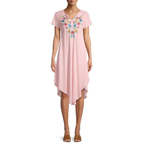 The Pioneer Woman Short Sleeve Embroidered Umbrella Dress