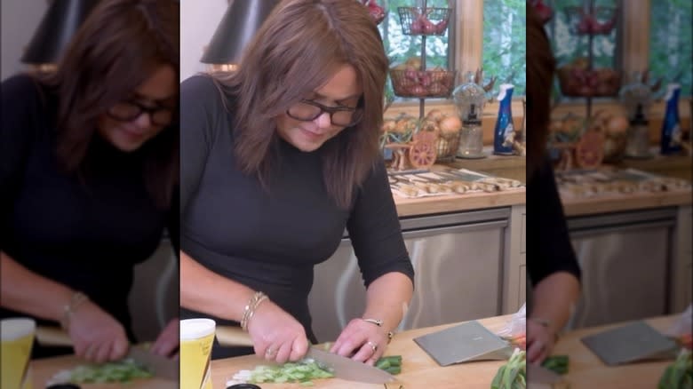 rachael ray chopping vegetables