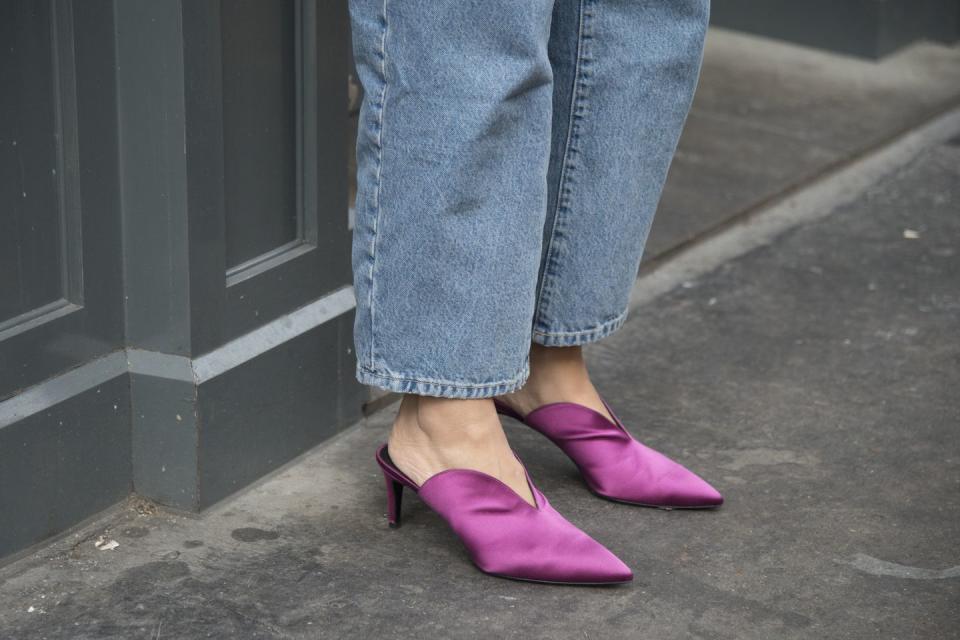 <p>From stacked heel sandals to closed toe pumps, mules come in every shape, form, and color this season. Whether topping off a pair of jeans or a breezy summer dress, the trend works in endless ways. </p>