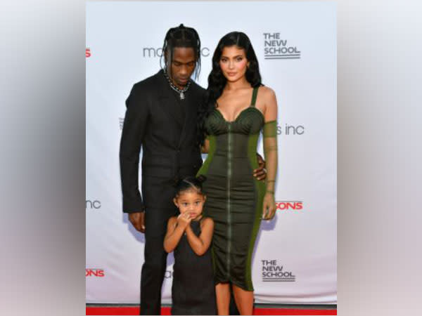 Travis Scott, Stormi, Kylie Jenner (L to R) (Image source: Instagram)