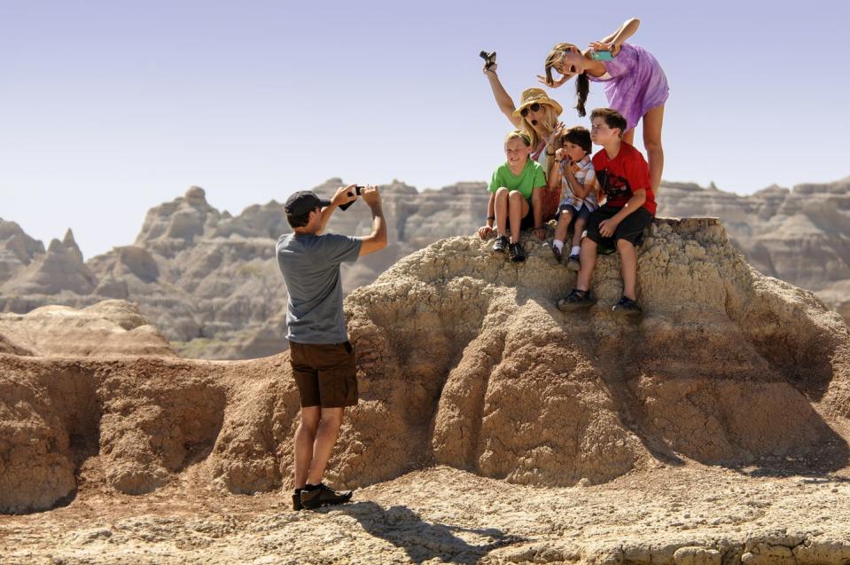 3) Badlands, South Dakota