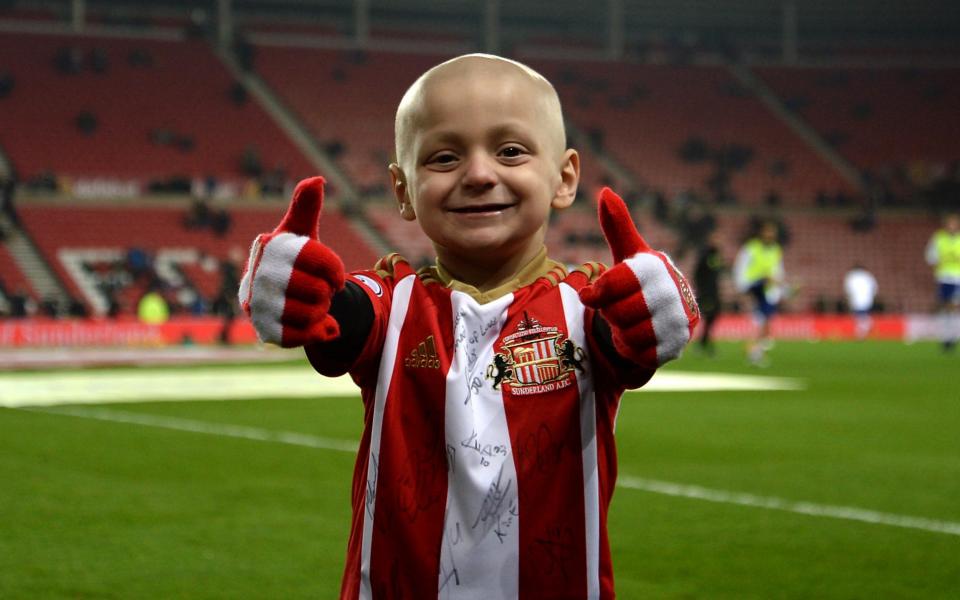 Bradley captured hearts across the sporting world during his brave battle with neuroblastoma - a rare type of cancer - PA