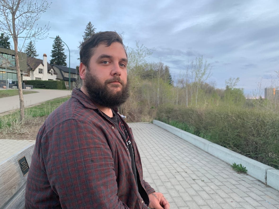 Justin Soroka says he was badly bitten by a Saskatoon police dog during an arrest in 2019. A police officer has been charged with aggravated assault. (Yasmine Ghania/CBC - image credit)