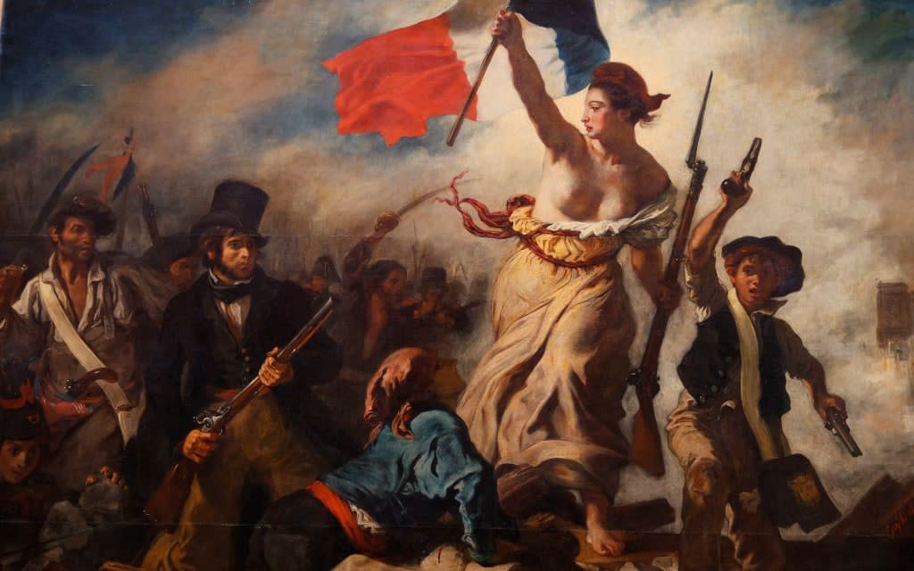 In a sense, Delacroix got in early with his 1830 masterpiece, Liberty Leading The People - getty