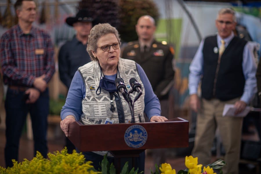 Deputy Secretary Cheryl Cook gives opening remarks, announcing increased funding to connect military veterans to success in farming.