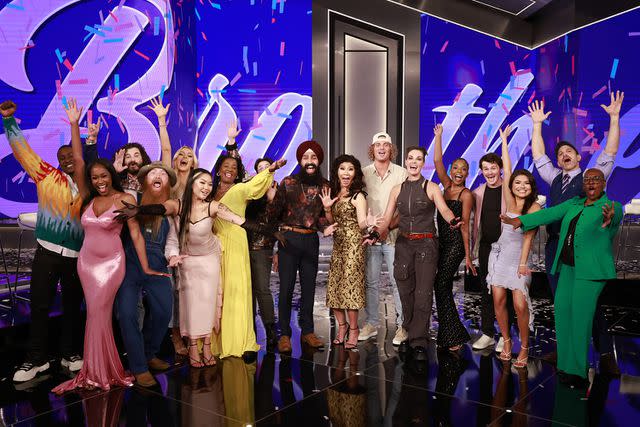 Sonja Flemming/CBS Julie Chen Moonves and the cast of 'Big Brother' season 25 at the finale