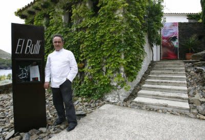 Spanish Chef Ferran Adria posing in front of El Bulli restaurant in Roses, northern Spain. (Photo: AFP, Relax News)