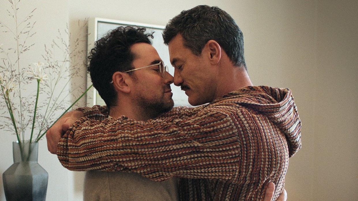 Dan Levy and Luke Evans in Good Grief 