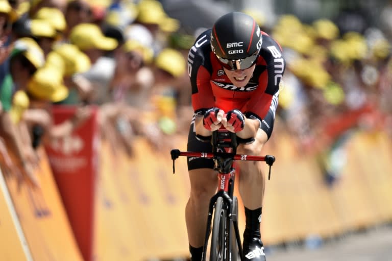 Australia's Rohan Dennis competes in a 13.8 km individual time-trial, the first stage of the 102nd edition of the Tour de France cycling race on July 4, 2015, in Utrecht, The Netherlands