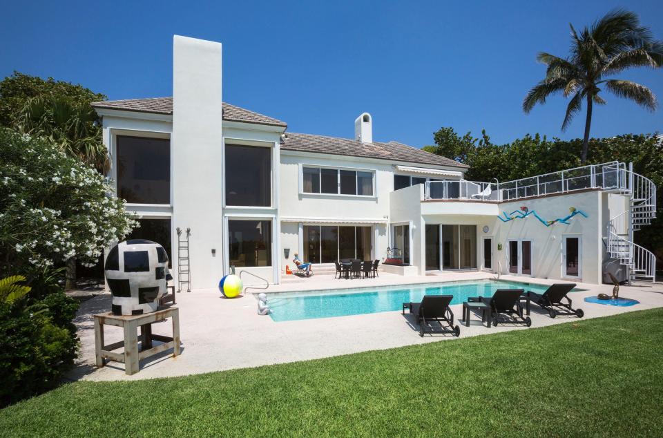 A photo taken a few years ago shows the ocean-facing side of the Palm Beach house at 137 E. Inlet Drive, which sold in November for a recorded $39.05 million.