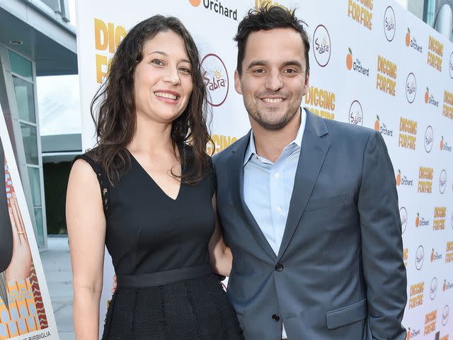 <p>Rob Latour/Variety/Penske Media/Getty</p> Erin Payne and Jake Johnson.