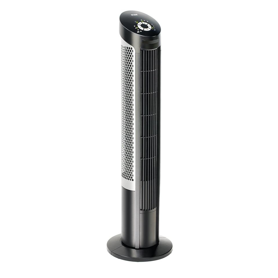 Selected as the best room fan on Amazon by the experts at Wirecutter, this sleek tower model actually looks like it's meant to be there (and the price can't be beat). <a rel="nofollow noopener" href="https://www.amazon.com/Seville-Classics-UltraSlimline-Oscillating-Intake/dp/B00LA1FIHS/" target="_blank" data-ylk="slk:SHOP NOW;elm:context_link;itc:0;sec:content-canvas" class="link ">SHOP NOW</a>: UltraSlimline 40-Inch Oscillating Tower Fan by Seville Classics, $60