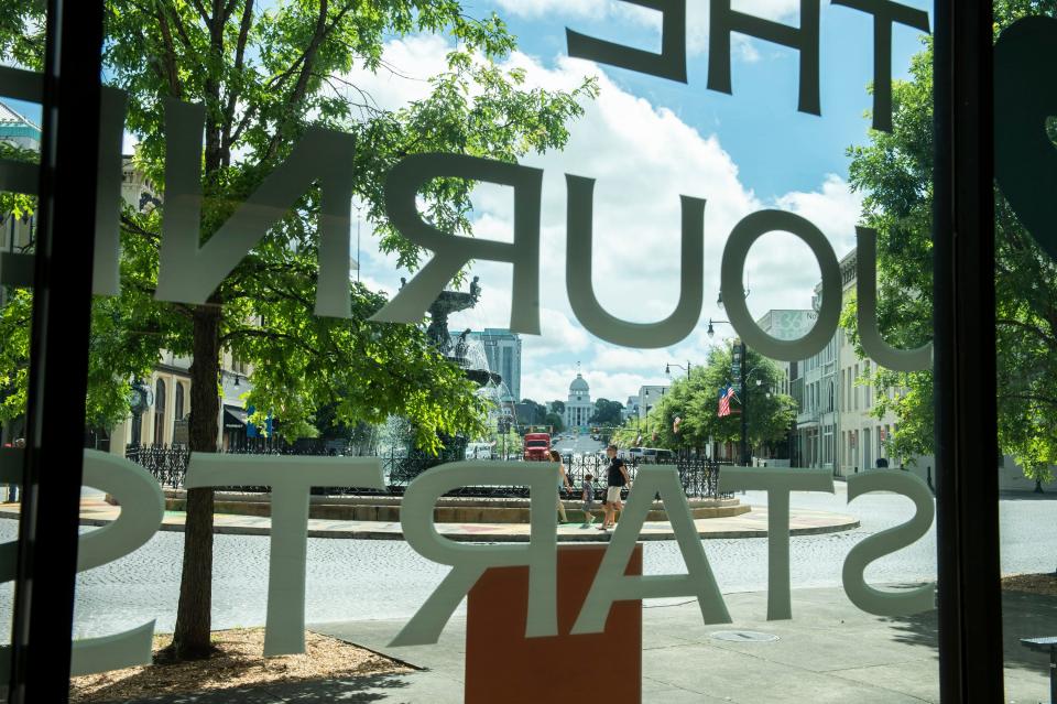 The new visitors center on Court Square in Montgomery, Ala., on Thursday, July 1, 2021.