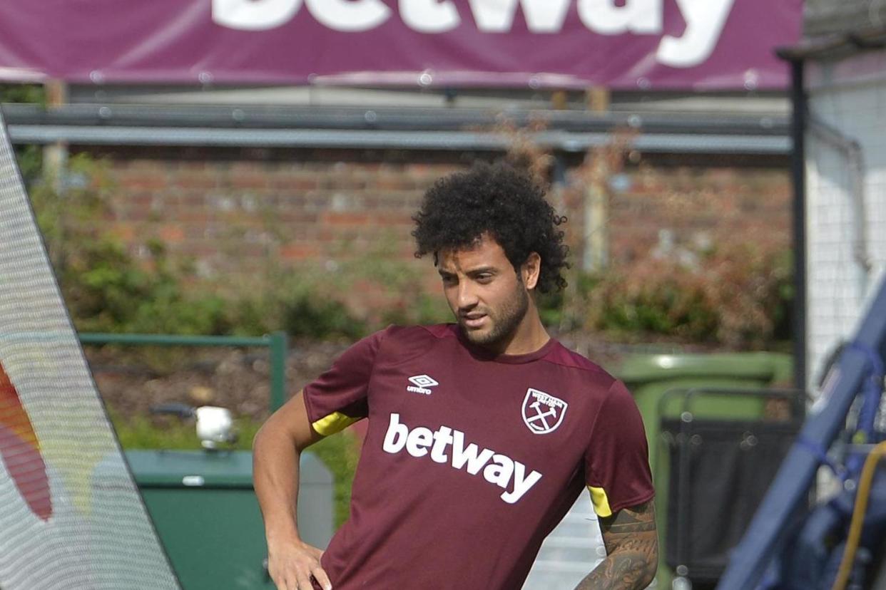 Record signing: Felipe Anderson joined in a deal worth up to £41.5million with add-ons: West Ham United via Getty Images