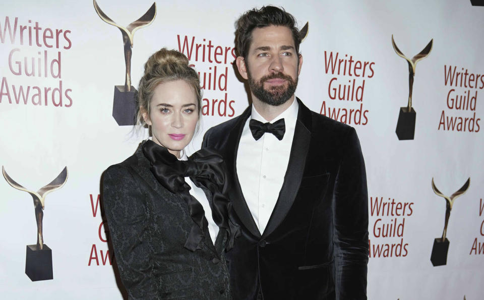 Emily Blunt und John Krasinski bei den Writers Guild Awards. (Bild: AP Photo/Star Max)