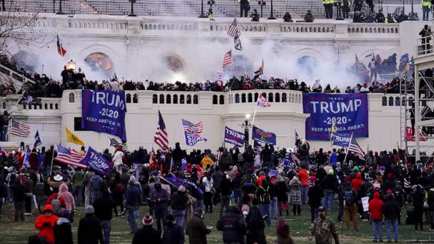 PHOTO: Violent rioters, loyal to President Donald Trump, storm the Capitol in Washington, Jan. 6, 2021. (John Minchillo/AP, FILE)