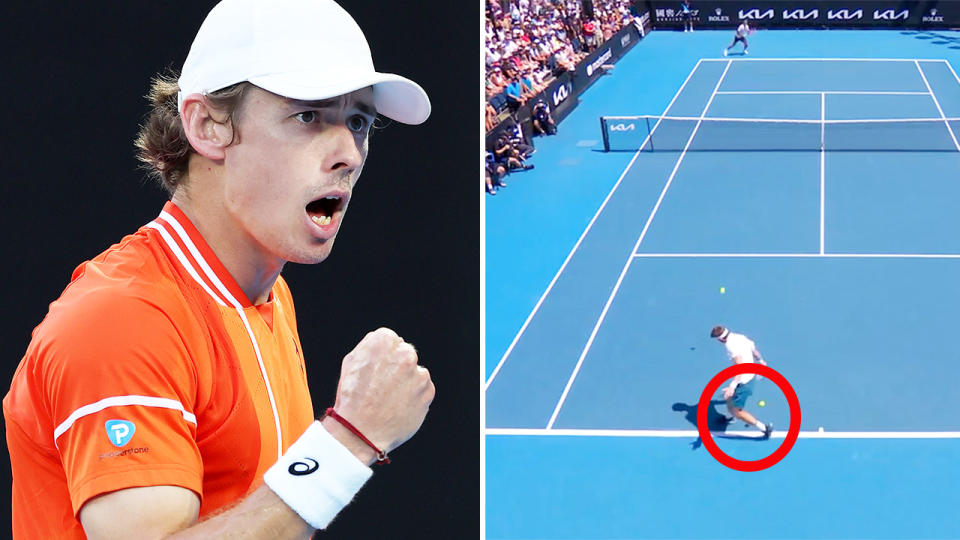 Alex de Minaur and Nicolas Jarry, pictured here at the Australian Open.