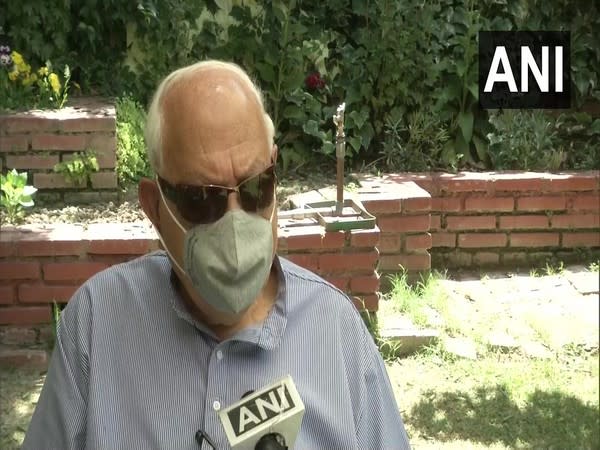 National Conference chief Farooq Abdullah speaking to ANI