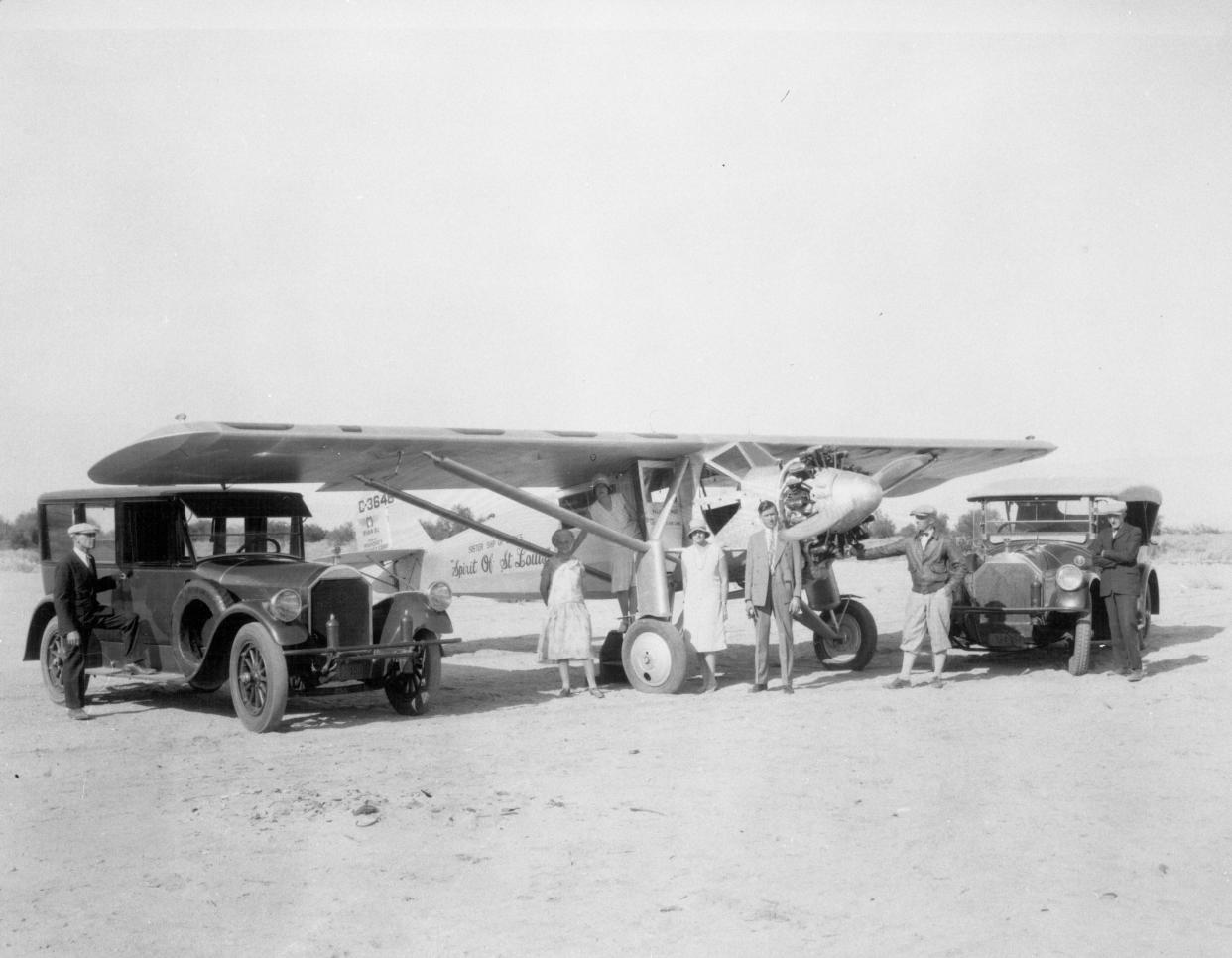 In 1928, the first plane to land on the air strip on Section 14 in Palm Springs was the sister ship of the Spirit of St. Louis.