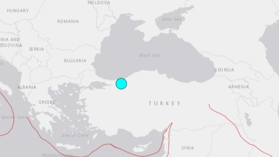 土耳其發生6.0地震。（圖／翻攝自USGS）
