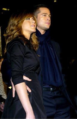 Jennifer Aniston and Brad Pitt at the LA premiere of Universal's Along Came Polly