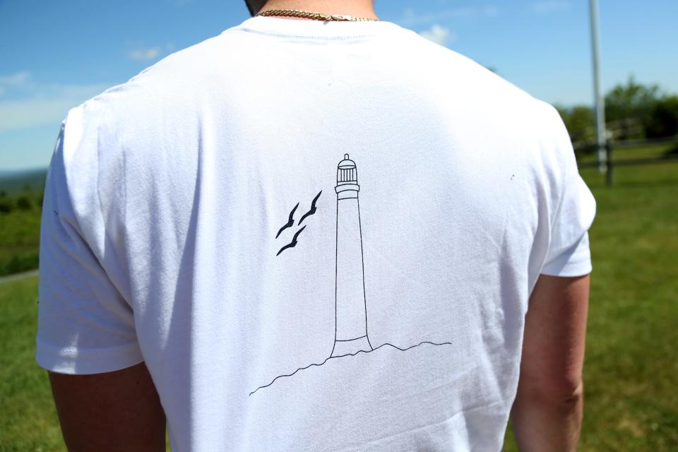 Derek Goldberg is making a T-shirt company out of York's throwback phrases and landmarks called Seacoast Threads. The 21-year-old is taking things like "The Big A" for Mount Agamenticus and popular businesses from when his parents and grandparents lived in the town and putting them on t-shirts and sweatshirts to sell.