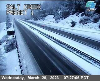Interstate 5 north at Salt Creek north of Redding on Wednesday morning, March 29, 2023.