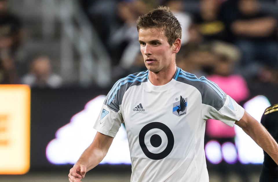 Collin Martin of the Minnesota United announced that he’s gay on the same day as his team’s annual Pride Night (Photo by Shaun Clark/Getty Images)