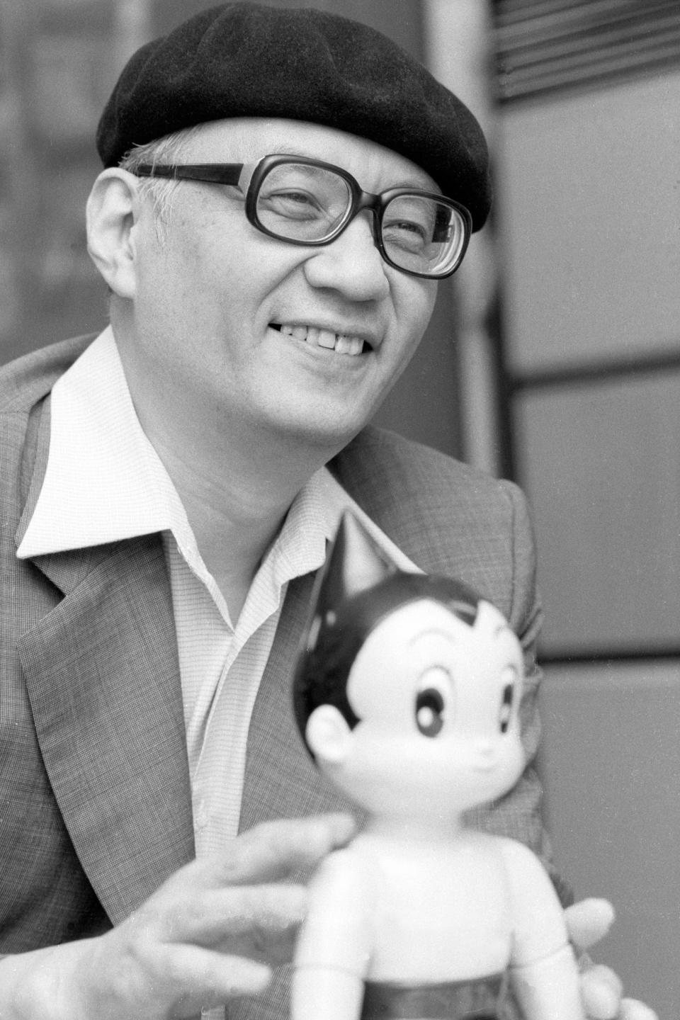 TOKYO:  Catoonist Osamu Tezuka poses for photographs on September 14, 1981 in Japan. (Photo by Sankei Archive/Getty Images)