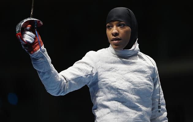 Ibtihaj Muhammad has become the first ever American to wear a hijab while competing in the Olympics.