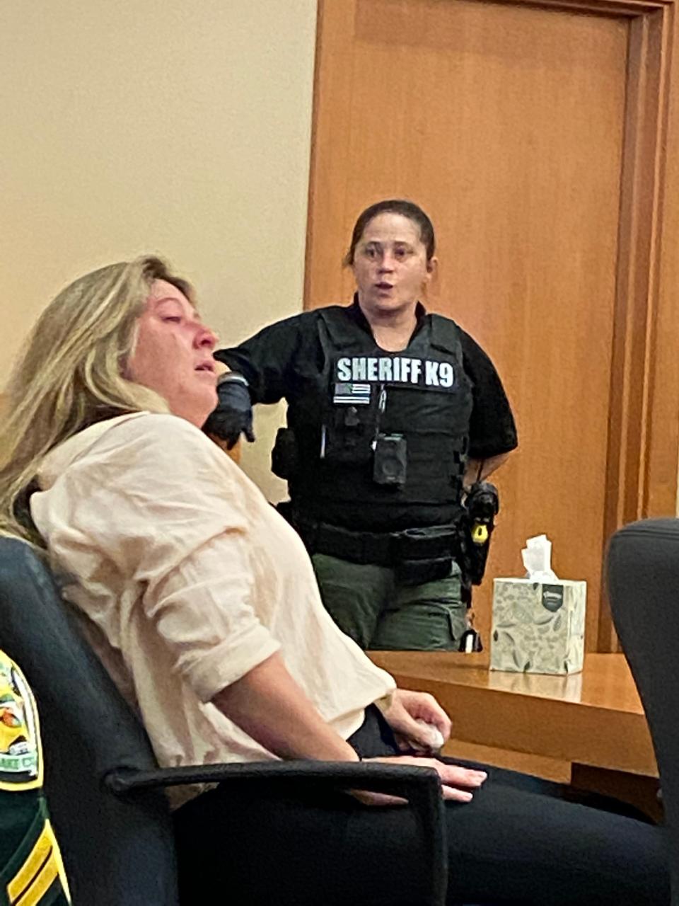 Heather Finley during an April court appearance.