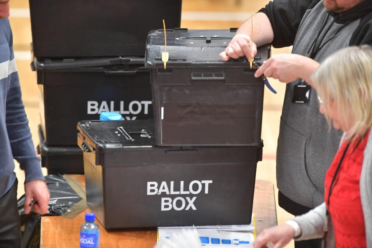 Votes being counted at last year's election count <i>(Image: T&A)</i>