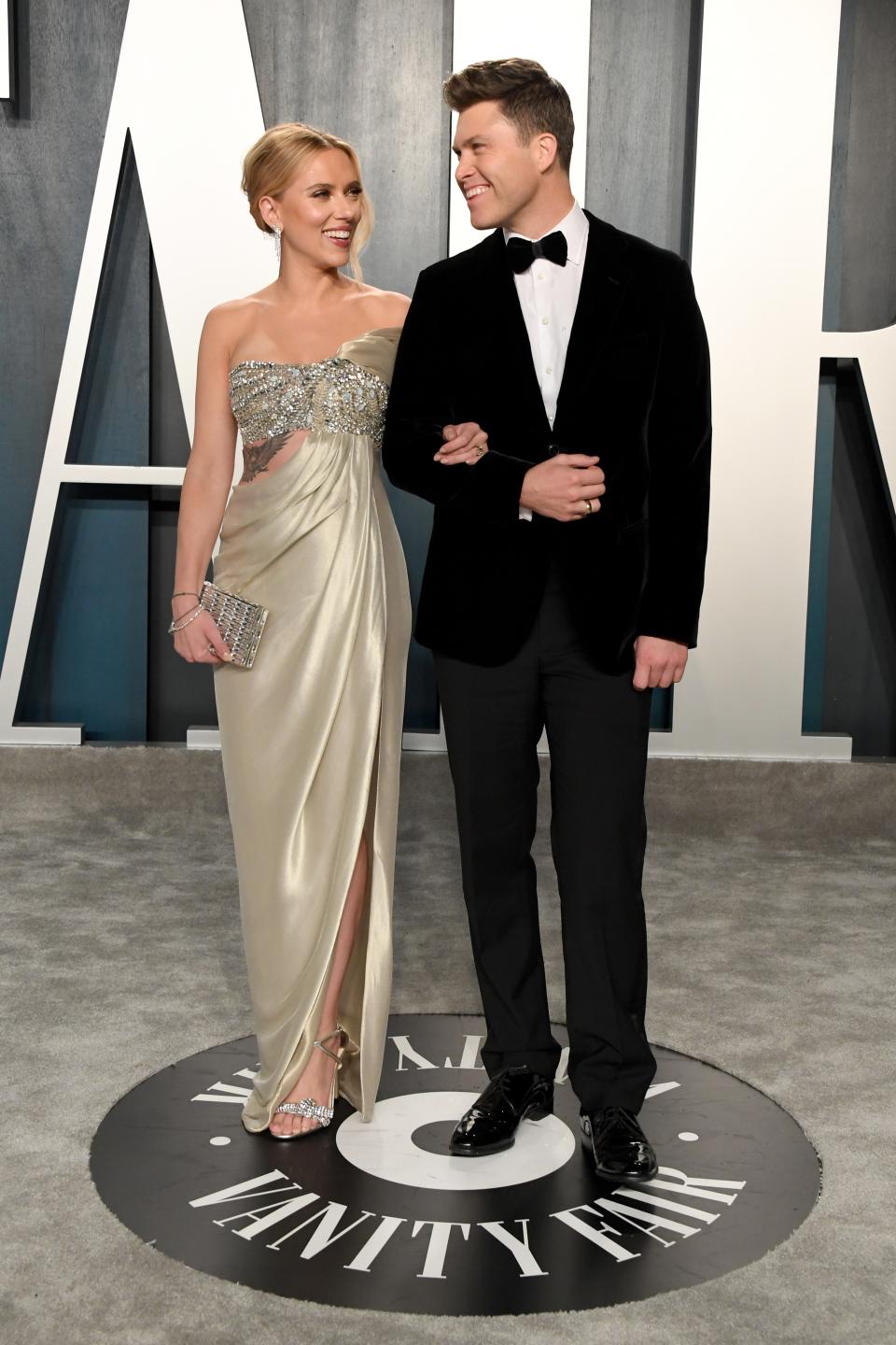 Scarlett Johansson and Colin Jost