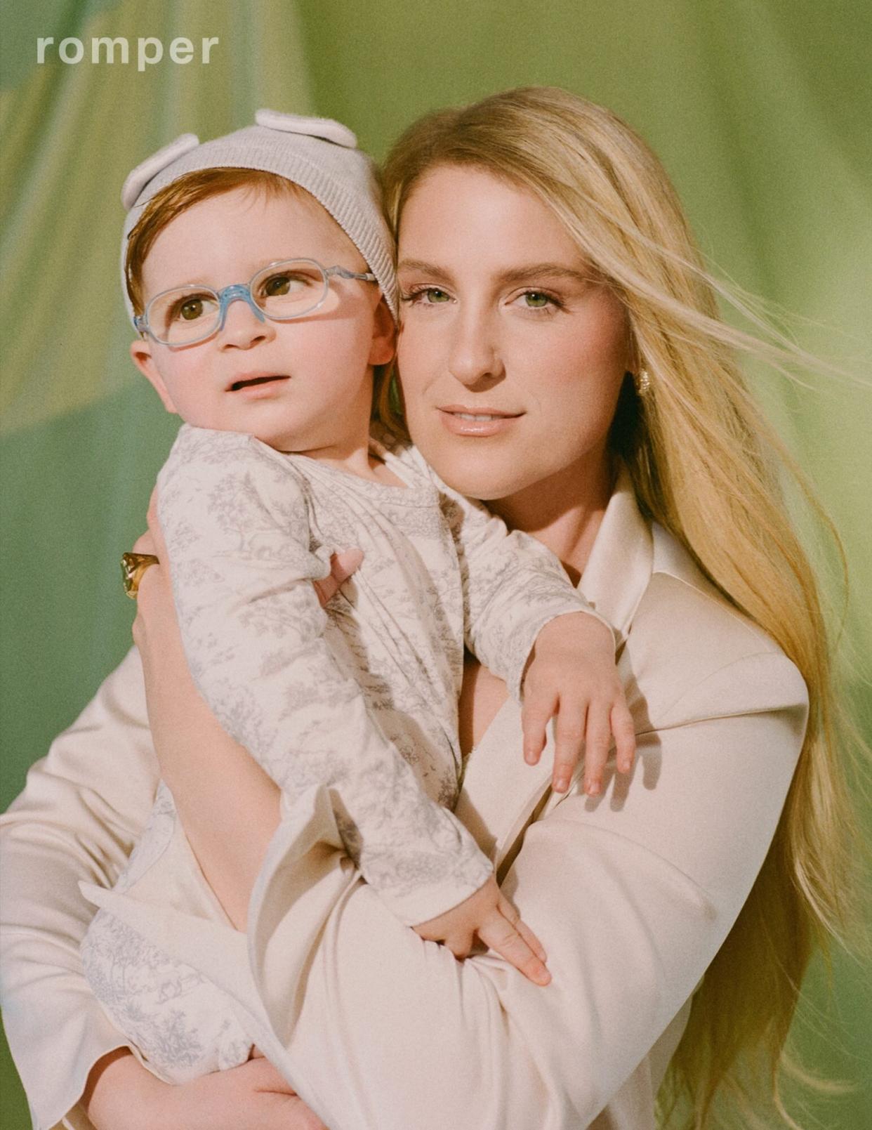 Meghan Trainor and son for Romper cR: Amy Harrity