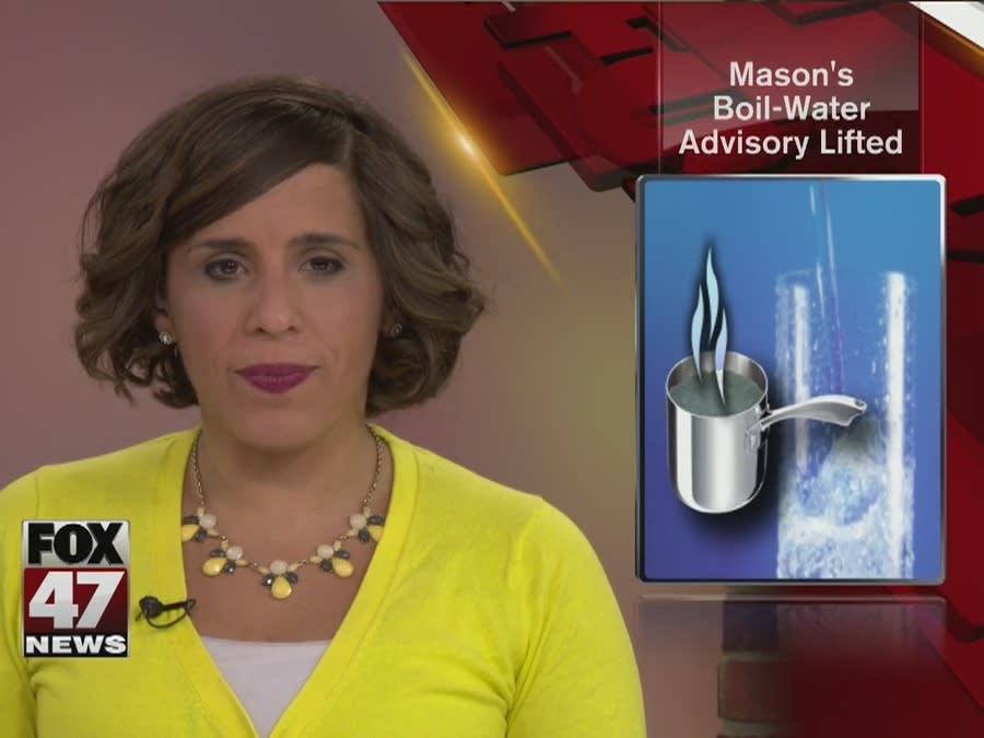 Boil Water Advisory Lifted In Mason