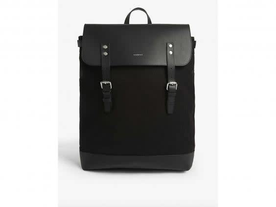 For an overnight trip or a new work bag, this canvas rucksack is ideal (Selfridges)