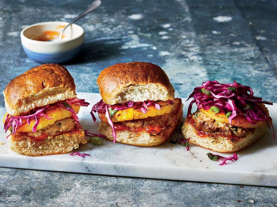 Pork and Charred Pineapple Sliders