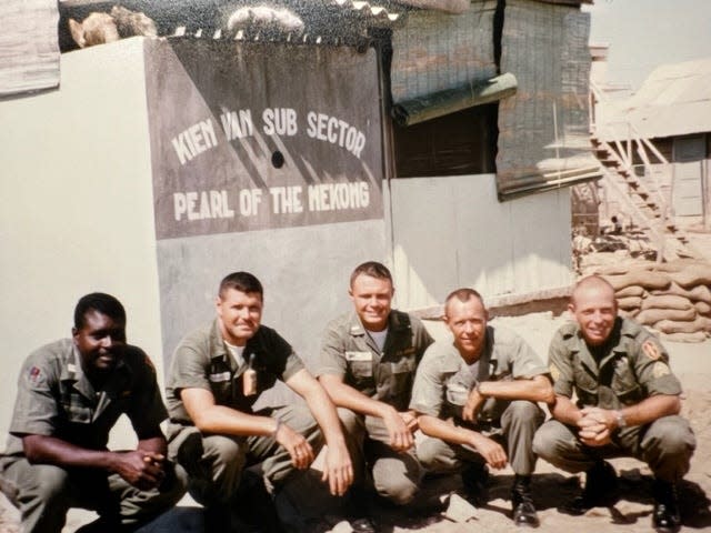 Guest column author Kevin Connelly, center, is pictured with his team as a first lieutenant in Vietnam, circa 1965.