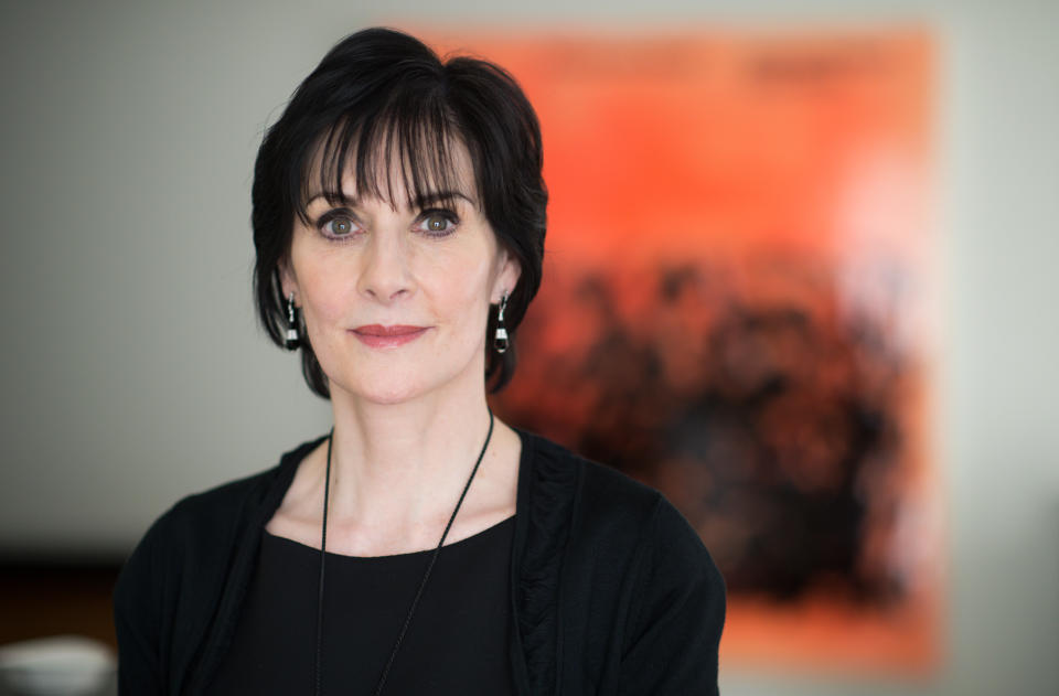 The singer Enya poses in a hotel in Berlin, Germany, 29 October 2015. The Irish singer's new album 'Dark Sky Island' comes out on 20 November 2015. It is her first album in many years. Enya, with 75 million album sales, four Grammy Awards, an ECHO award, and many other awards, ranks among the most successful artists of all time. Photo: BERND VON JUTRCZENKA/dpa | usage worldwide   (Photo by Bernd von Jutrczenka/picture alliance via Getty Images)