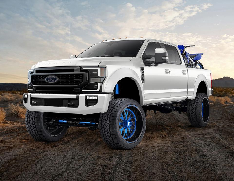 <p>With the cancellation of the 2020 SEMA show, Ford and its collaborators had some extra time to come up with a slew of modified vehicles to show off at the 2021 event How many vehicles make up a slew, exactly? In this case, it means the more than 40 unique Ford project vehicles that will be on display in Las Vegas next week.<br></p><p>It's no surprise that the SEMA fleet is made up of some of the brand's more popular models, including at least three Mavericks, two Rangers, four F-150s and three Mustang Mach-E SUVs. Larger F-series trucks, gas-powered Mustangs and the Bronco and Bronco Sport SUVs will also be represented, all with the intention of inspiring customers to personalize their own Fords.<br></p><p><a class="link " href="https://www.caranddriver.com/sema-show-2021/" rel="nofollow noopener" target="_blank" data-ylk="slk:Everything from the 2021 SEMA Show;elm:context_link;itc:0;sec:content-canvas">Everything from the 2021 SEMA Show</a><br><br></p>