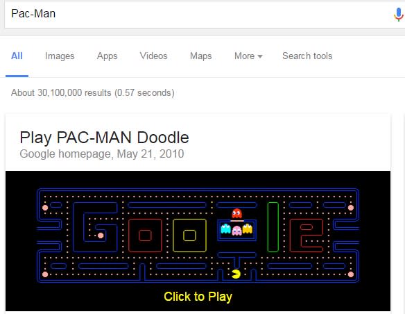 Google PAC-MAN Doodle Gameplay