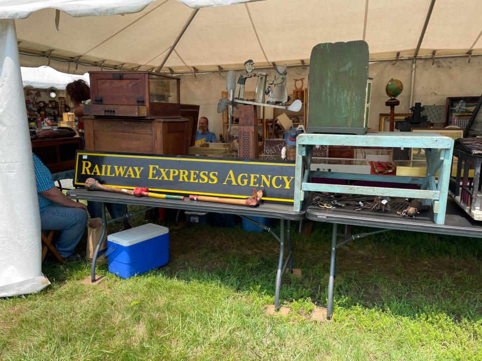Railway Express Agency dating back to the 1890s at David R. Johns Antiques at Crystal Brook.