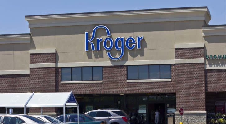 the outside of a Kroger (KR) store