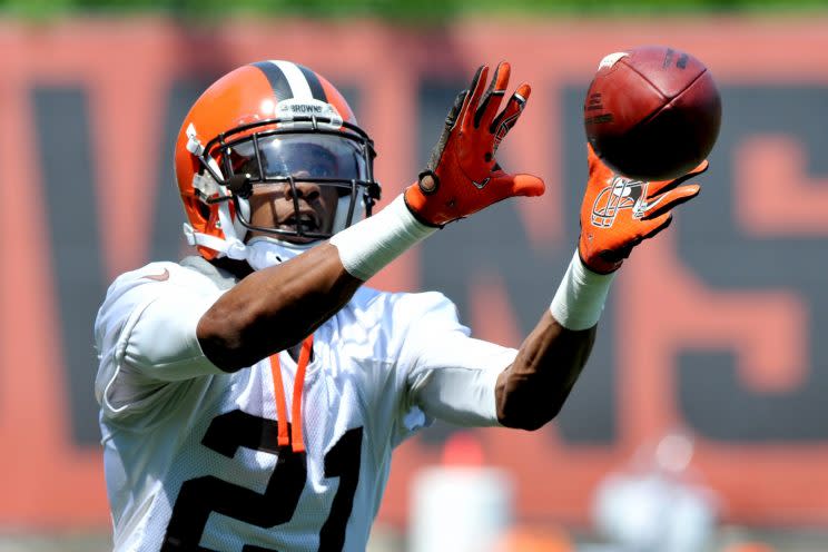 The Cleveland Browns traded Justin Gilbert to the division-rival Pittsburgh Steelers. (Getty Images)