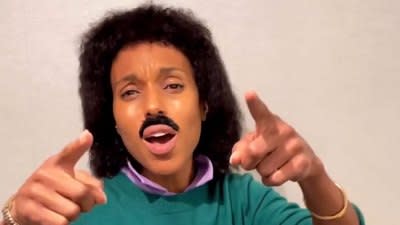 Kerry Washington as Lionel Richie Celebs Dressed as Other Celebs for Halloween