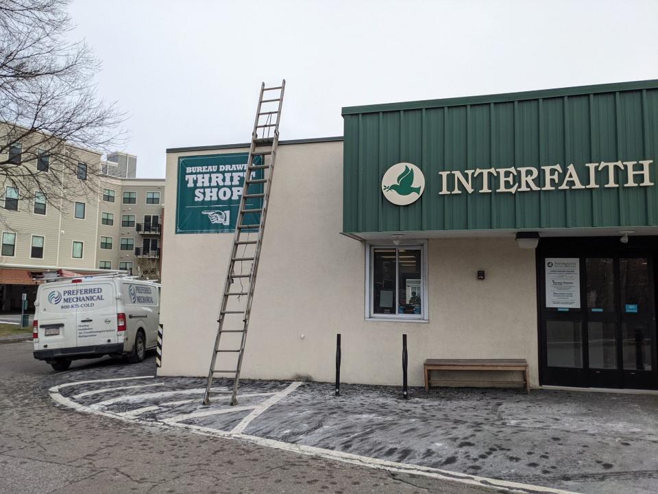 Interfaith Social Services is in the process of replacing a broken heater.