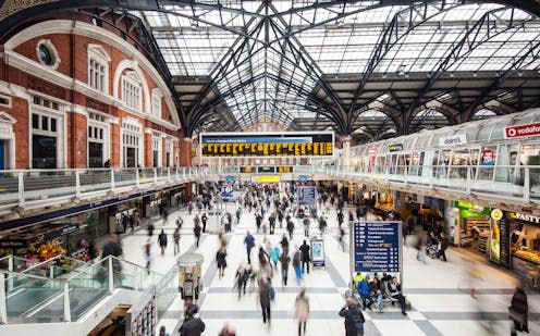<span class="caption">Our biometric data is being captured all the time.</span> <span class="attribution"><a class="link " href="https://www.shutterstock.com/image-photo/london-united-kingdom-april-9-commuters-137166296" rel="nofollow noopener" target="_blank" data-ylk="slk:pio3/Shutterstock;elm:context_link;itc:0;sec:content-canvas">pio3/Shutterstock</a></span>