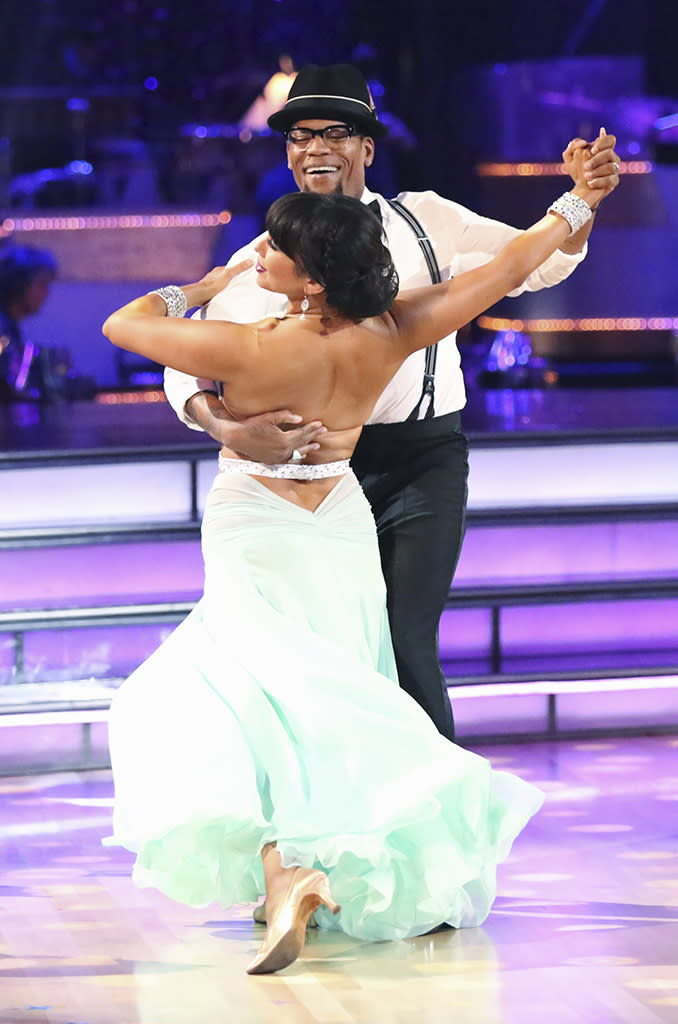 Cheryl Burke and D.L. Hughley perform on "Dancing With the Stars."